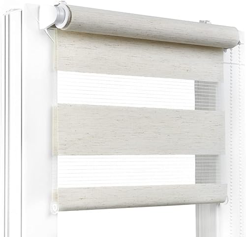 Fenster DEKOR - Rollos für Fenster Bahamabeige - Klemmfix Rollo ohne Bohren 120 x 125 cm - Doppelrollo mit einer breiten Auswahl an Größen und Farben - Blickdichte Rollos, einfach zu montieren Fenster DEKOR - Rollos für Fenster Bahamabeige - Klemmfix Rollo ohne Bohren 120 x 125 cm - Doppelrollo mit einer breiten Auswahl an Größen und Farben - Blickdichte Rollos, einfach zu montieren von Fenster DEKOR