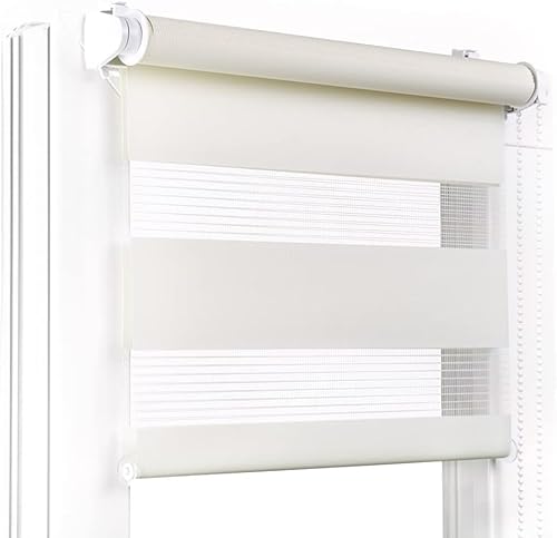 Fenster DEKOR - Rollos für Fenster Ecru - Klemmfix Rollo ohne Bohren 150 x 40 cm - Doppelrollo mit einer breiten Auswahl an Größen und Farben - Blickdichte Rollos, einfach zu montieren Fenster DEKOR - Rollos für Fenster Ecru - Klemmfix Rollo ohne Bohren 150 x 40 cm - Doppelrollo mit einer breiten Auswahl an Größen und Farben - Blickdichte Rollos, einfach zu montieren von Fenster DEKOR