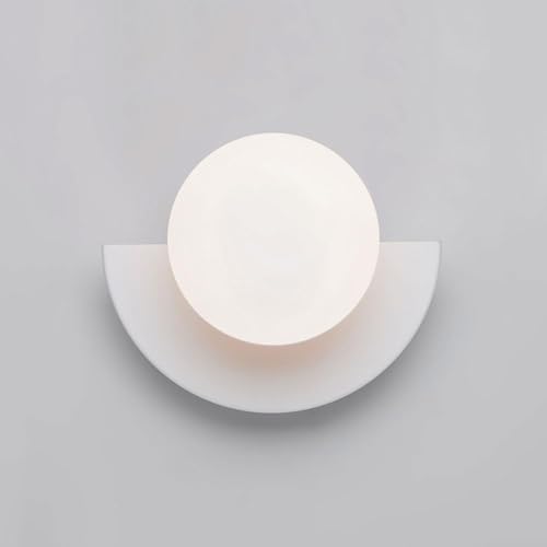 Moderne Wandleuchte Kugel Glas Wandleuchte Nachttisch Wandleuchter Nordic Wandleuchte Geometrische Wandleuchte Leuchten Für Schlafzimmer Wohnzimmer Flur G9 Waschtisch Wandbeleuchtung, White Moderne Wandleuchte Kugel Glas Wandleuchte Nachttisch Wandleuchter Nordic Wandleuchte Geometrische Wandleuchte Leuchten Für Schlafzimmer Wohnzimmer Flur G9 Waschtisch Wandbeleuchtung, White von Generic