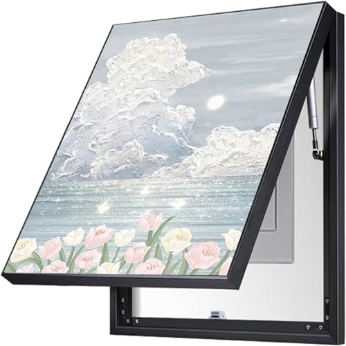 Moderne Wohnzimmer Verteilerschrank, Verteilerkasten Ausblenden Gemälde, Ausblenden Meter Elektrische Dekorative, Wandpaneele An Der Wand Montiert Elektrische Panel-Abdeckung(A,60 * 70) von Generic