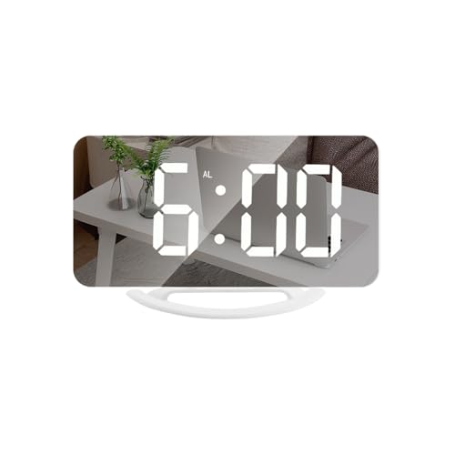 Moderne Zimmerwecker - Elektronische LED Ästhetische Digitaluhr | Kosmetikspiegel Schminkspiegel Auto Einstellbar Schreibtisch Studie Universität Arbeit Moderne Zimmerwecker - Elektronische LED Ästhetische Digitaluhr | Kosmetikspiegel Schminkspiegel Auto Einstellbar Schreibtisch Studie Universität Arbeit von Generic