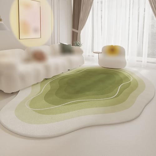 Moderner Abstrakter Flächenteppich für Wohnzimmer Esszimmer Bad Nachttisch Waschbar rutschfest Teppichboden(Pattern A,120x160cm) von Generic