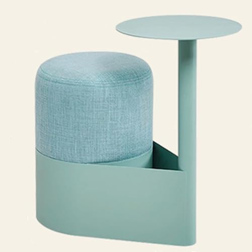 Moderner Beistelltisch mit Rädern, Beweglicher Couchtisch, Weicher Hocker, Multifunktionale Aufbewahrung, for Wohnzimmer, Schlafzimmer(Green,Small) von Generic