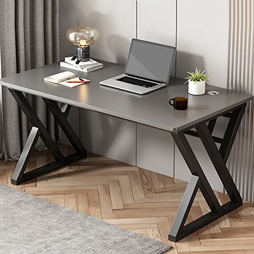 Moderner Computertisch mit Metallrahmen, robuster Home-Office-Arbeitsplatz, Mehrzweck-Gaming- und Arbeitstisch mit Kabelmanagement, 47 x 24 x 30 Zoll, Weiß von Generic