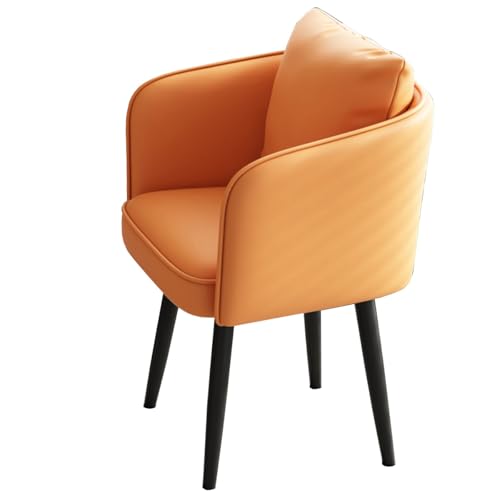 Moderner Esszimmerstuhl aus Leder, Küchen- und Esszimmerstühle mit Armlehne, Mid-Century Modern Wohnzimmersessel, Akzentstühle, gepolsterte Seitenstühle mit Metallbeinen Moderner Esszimmerstuhl aus Leder, Küchen- und Esszimmerstühle mit Armlehne, Mid-Century Modern Wohnzimmersessel, Akzentstühle, gepolsterte Seitenstühle mit Metallbeinen von Generic