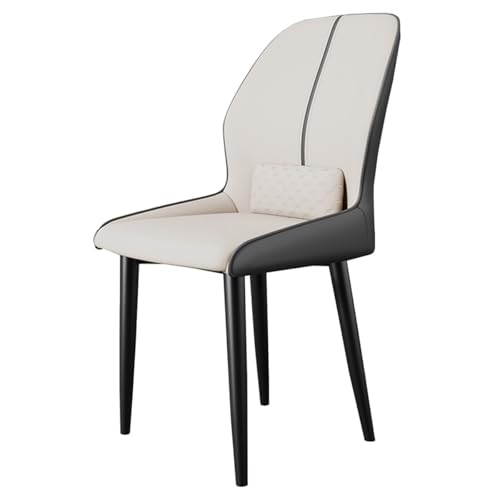 Moderner Esszimmerstuhl mit hoher Rückenlehne, Leder, Küchen-Esszimmerstühle, Mid Century Modern Akzentstuhl, Moderne Seitenstühle für Küche, Esszimmer, Wohnzimmer, Hochzeit von Generic