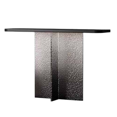 Moderner Konsolentisch Holz mit Acrylfüßen, Schmales Beistelltisch für Flur, Wohnzimmer, Büro, Café, Vorzimmer Möbel, Einfache Montage(120x30x75cm) von Generic
