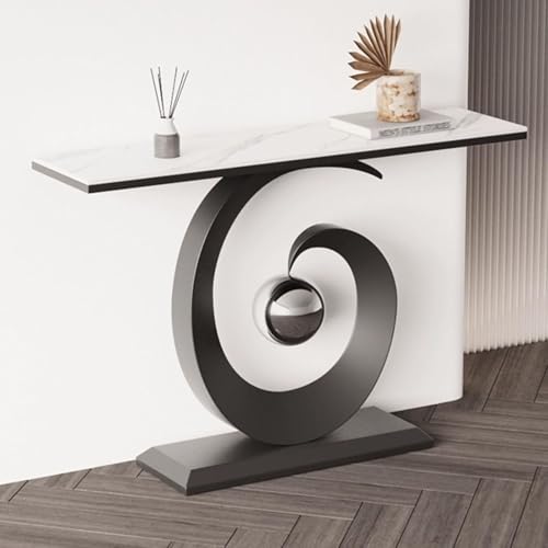 Moderner Konsolentisch for den Eingangsbereich, industrieller Flurtisch mit stilvollem Metallrahmen, schmaler Sofa-Beistelltisch im Landhausstil, Foyertische for Eingangshalle, Flur, Wohnzimmer(Black Moderner Konsolentisch for den Eingangsbereich, industrieller Flurtisch mit stilvollem Metallrahmen, schmaler Sofa-Beistelltisch im Landhausstil, Foyertische for Eingangshalle, Flur, Wohnzimmer(Black von Generic