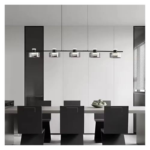 Moderner Kronleuchter mit langen Streifen aus Glas und Kupfer für Wohnzimmer, Esszimmer, Schlafzimmer, Hängeleuchten von Generic