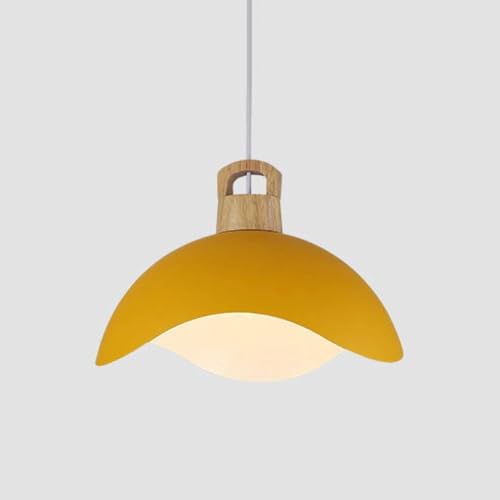 Moderner LED-Kronleuchter, Minimalistischer Stil, Pendelleuchte aus Metall in Blütenblattform, bunte Einzelkopf-Hängelampe, Kronleuchter von Generic