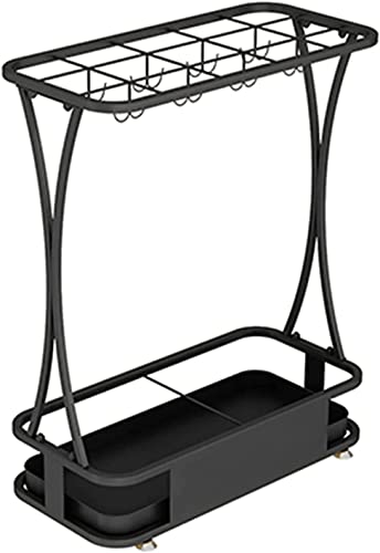 Moderner Metall Schirmständer mit Ablaufschale und Rattan Design Innen Schirmhalter Nizer mit Schraubverstärkung Moderner Metall Schirmständer mit Ablaufschale und Rattan Design Innen Schirmhalter Nizer mit Schraubverstärkung von Generic