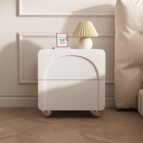 Moderner Nachttisch mit 2 Schubladen Nachttisch mit offenem Regal Band Wohnzimmer Aufbewahrungsbox Holzplatte Modernes Design von Generic