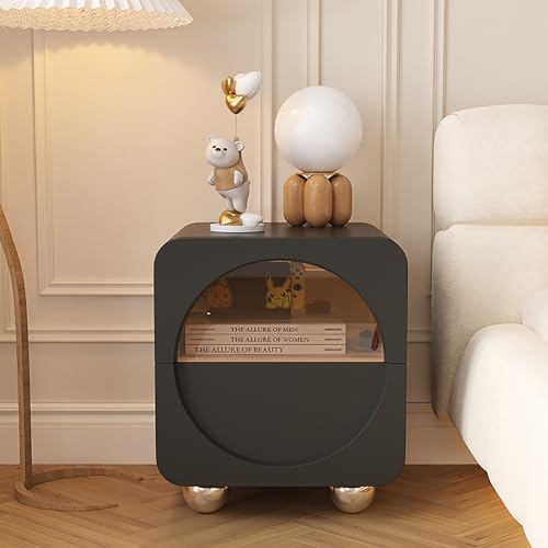 Moderner Nachttisch mit 2 Schubladen zur Aufbewahrung und Organisation, eleganter Nachttisch für Wohnaccessoires Moderner Nachttisch mit 2 Schubladen zur Aufbewahrung und Organisation, eleganter Nachttisch für Wohnaccessoires von Generic