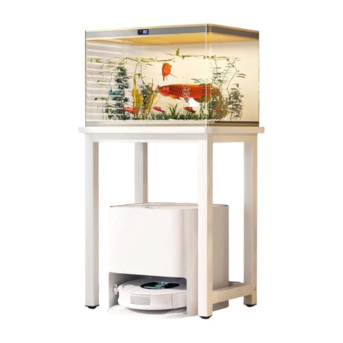 Moderner Seitentabelle 75 cm groß, Kleiner Tisch für Drucker, Fischtank, Roboter-Vakuum, Minimalist und raumsparender Design weiß 60x40cm(23.6x15.7in) von Generic