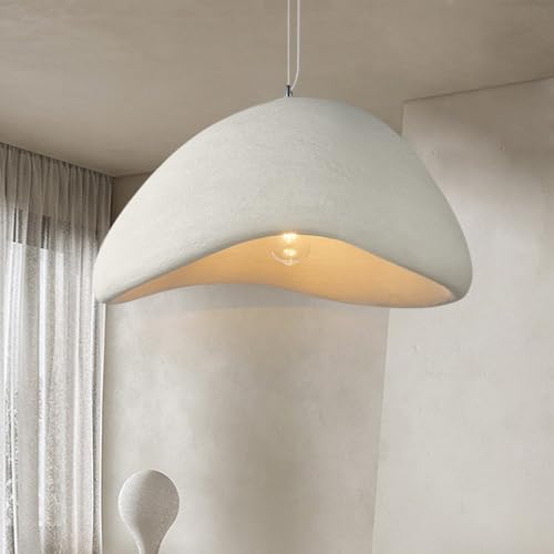 Moderner Stil Esszimmer Hängelampe E27 Höhenverstellbare Deckenpendelleuchte Minimalistisches Kreatives Design Wohnzimmer Schlafzimmer Bar Innenbeleuchtung Weiß von Generic