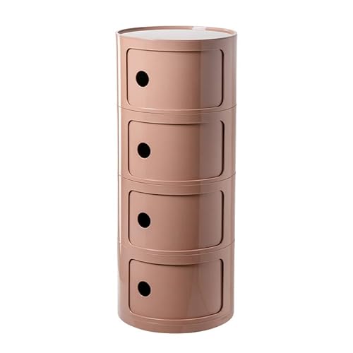 Moderner rosa runder Nachttisch mit Schublade Aufbewahrungsbox Stapelbarer Nachttisch Kombination für BOffice Badezimmer Wohnzimmer Eck-Ablagetisch mit 4 Ebenen Moderner rosa runder Nachttisch mit Schublade Aufbewahrungsbox Stapelbarer Nachttisch Kombination für BOffice Badezimmer Wohnzimmer Eck-Ablagetisch mit 4 Ebenen von Generic