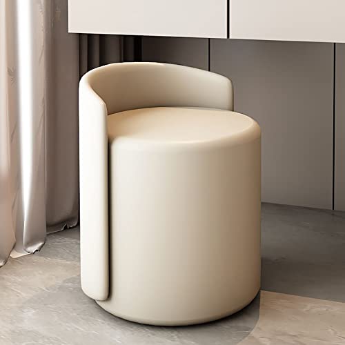 Moderner runder osmanischer Fußhocker, weich gepolsterter Sitz für Komfort, multifunktionaler Waschtisch und Fußstütze für Wohnzimmer, Schlafzimmer Moderner runder osmanischer Fußhocker, weich gepolsterter Sitz für Komfort, multifunktionaler Waschtisch und Fußstütze für Wohnzimmer, Schlafzimmer von Generic