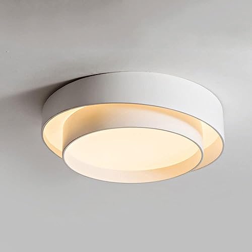 Modernes LED-Deckenleuchte, 48,3 cm (19 Zoll), kaltweiß und warm, zeitgemäßes rundes und mittleres Design, minimalistische nordische Lampe für Schlafzimmer, Esszimmer, Küche, Schrank von Generic
