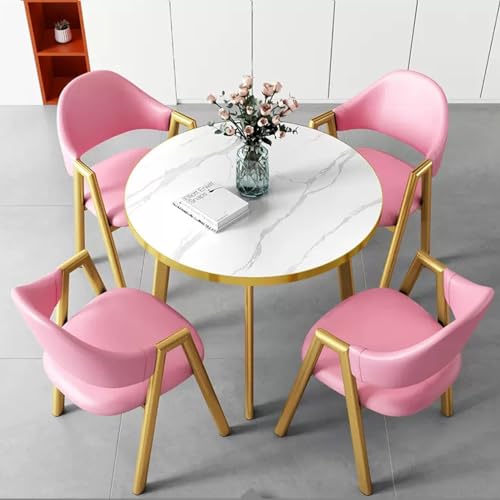 Modernes Set mit rundem Tisch und Stühlen für Büro, Empfangsraum oder Club, ideal für Konferenzen, Verhandlungen und Wohnzimmer. Elegantes Möbel-Set für jedermann Modernes Set mit rundem Tisch und Stühlen für Büro, Empfangsraum oder Club, ideal für Konferenzen, Verhandlungen und Wohnzimmer. Elegantes Möbel-Set für jedermann von Generic