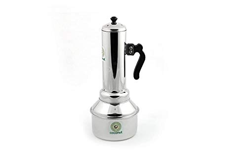 Modfash Kokosnuss Edelstahl Puttu Maker/Puttu Kodam mit Deckel – 1 Stück – lang – 34,8 cm von Generic