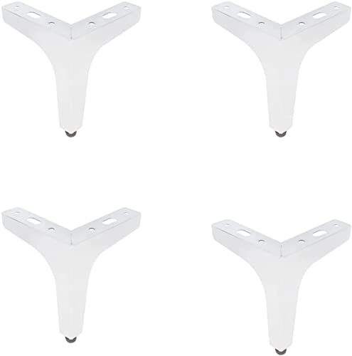 Möbelbeine, Sofafüße, DIY-Metallmöbel, perfekt für TV-Schränke, Couchtische, Stühle, Schränke, mit Schrauben, Silber-13cm (5,1 Zoll) von Generic