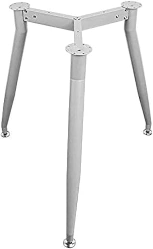 Möbelbeine 4 X Metall Tischbeine Dreibeinig Zuhause Schrank Bein Küche Füße Frühstück Bar Schreibtisch Tisch Fuß Runde Tischstütze Ø580 * H725, Silver, ?580 * H725(MM) von Generic