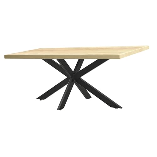 Möbelbeine - Schreibtischbeine - Tischbeine aus Metall, Spider Cross Frame Tischläufer Tischbeine aus Stahl DIY Esstisch oder Konferenztisch, einfache Montage Stahl schwarz Enthält Bodenschu von Generic