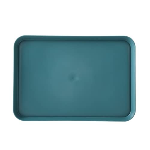 Molinka Serviertablett Tablett Rechteckig Kunststoff Esstablett Servierplatten Fast Food Servier Tablett für Gastronomie Restaurant Pub Bar (L: 35 * 25cm, Dunkelgrün) von Generic