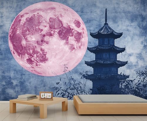 Mond Wandbilder Turm Tapete Botanische Art Deco Tapete Natur Schlafzimmer Tapeten für Schlafzimmer Wohnzimmer Sofa Tv Hintergrund Großes Wandbild Poster 250 X 175 cm Mond Wandbilder Turm Tapete Botanische Art Deco Tapete Natur Schlafzimmer Tapeten für Schlafzimmer Wohnzimmer Sofa Tv Hintergrund Großes Wandbild Poster 250 X 175 cm von Generic