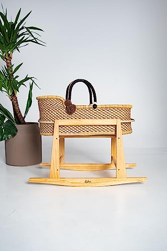 Moseskorb Baby, Mose Korb auf Ständer, Inklusive Matratze, Moseswiege, Moses Korb mit Ständer und hoher Qualität Geltex Matress von Generic