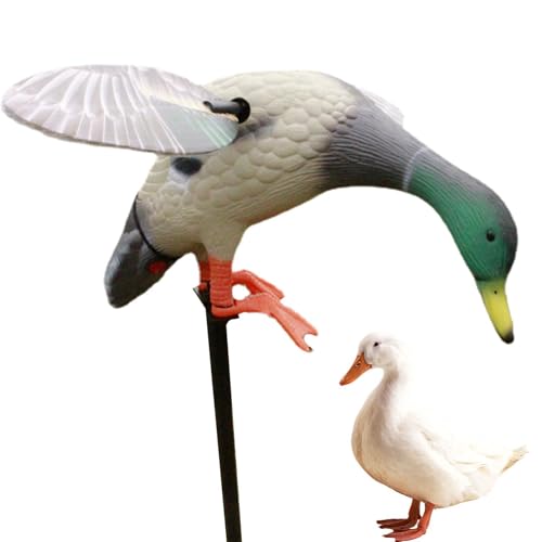 Motion Duck Decoy - Flexibler Entenköder Drehflügel - Fernbedienung Elektrischer Entenköder Mallard Motion Entenköder Mallard Motion Entenköder mit Akku für die schnelle Entenjagd von Generic