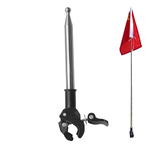 Motorrad-Fahnenmast, einziehbarer Fahnenmast | Motorrad-Fahnenmast-Halter, Fahrrad-Fahnenmast, Kinder im Freien Motorrad-Fahnenmast, einziehbarer Fahnenmast | Motorrad-Fahnenmast-Halter, Fahrrad-Fahnenmast, Kinder im Freien von Generic