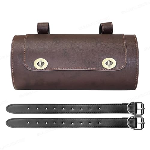 Motorrad Satteltaschen PU Leder Motorrad Seite Werkzeug Hecktasche Gepäck Für Honda CB150R CB125 CB250R CB300R CB650R(Brownish red) von Generic