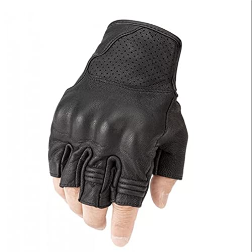 Motorradhandschuhe Atmungsaktives Schaffell Leder Motorrad Reiten Vollfinger Motocross Handschuhe, Black, L Motorradhandschuhe Atmungsaktives Schaffell Leder Motorrad Reiten Vollfinger Motocross Handschuhe, Black, L von Generic