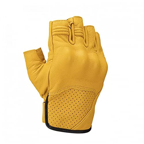 Motorradhandschuhe Atmungsaktives Schaffell Leder Motorrad Reiten Vollfinger Motocross Handschuhe, Yellow, L Motorradhandschuhe Atmungsaktives Schaffell Leder Motorrad Reiten Vollfinger Motocross Handschuhe, Yellow, L von Generic
