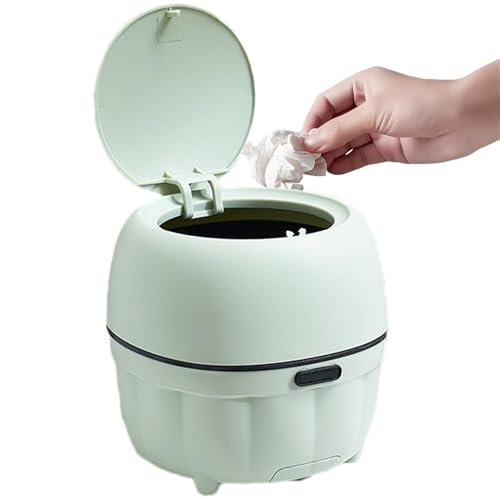 Mülleimer, Mülleimer mit Schnappdeckel, Schreibtisch-Organizer, Schminktisch-Mülleimer mit Telefonhalter-Tablett für Wohnzimmer Schlafzimmer von Generic