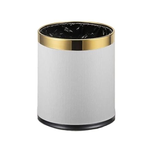 Mülleimer Haushalt Mülleimer Wohnzimmer Küche Toilette Einfach Doppelschicht Kein Deckel Mülleimer, Orange, 22.5 * 27Cm von Generic