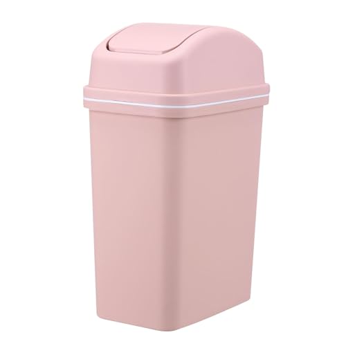 Mülleimer mit Deckel, Abfalleimer mit Schwingdeckel | 10L Mülleimer mit Drehdeckel | Verdickter Küchenabfalleimer | Wasserdichter Badezimmermülleimer Schlafzimmer von Generic
