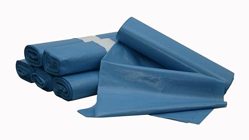 Müllsack 70 Liter blau (33mµ), 575 x 1000 mm, LDPE, 250 Stück, 904020 von Generic