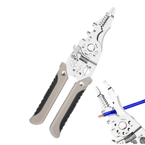 Multifunktionale 18-in-1-Federn – Faltdraht-Strippe, ergonomischer Drahtschneider 18 in 1 | automatische elektrische Kabelstreifen mit rutschfestem Mango, 8,86 x 2,17 x 0,71 cm Multifunktionale 18-in-1-Federn – Faltdraht-Strippe, ergonomischer Drahtschneider 18 in 1 | automatische elektrische Kabelstreifen mit rutschfestem Mango, 8,86 x 2,17 x 0,71 cm von Generic