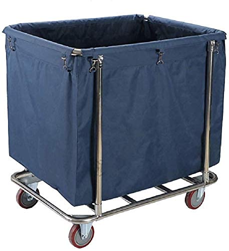 Multifunktionaler Aufbewahrungswagen, Servierwagen für den Haushalt, Wäschewagen aus Edelstahl zur Aufbewahrung von Kleidung, robuster Wäschekorbsortierer mit Abnehmbarer Rolltasche von Generic