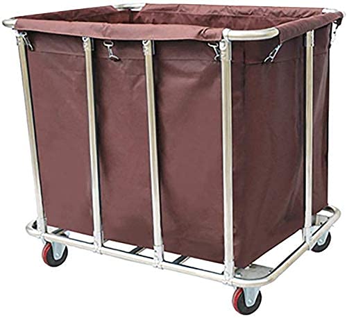 Multifunktionaler Aufbewahrungswagen, Servierwagen für den Haushalt, robuster Wäschesortierwagen mit Rollen für 1 Beutel, für Zuhause, Hotel, Waschküchen-Organizer, Edelstahlrahmen, abnehmba Multifunktionaler Aufbewahrungswagen, Servierwagen für den Haushalt, robuster Wäschesortierwagen mit Rollen für 1 Beutel, für Zuhause, Hotel, Waschküchen-Organizer, Edelstahlrahmen, abnehmba von Generic