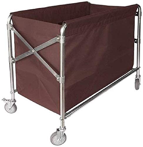 Multifunktionaler Aufbewahrungswagen, Servierwagen für den Haushalt, zusammenklappbarer Wäschesortierwagen mit Rollen, Taschen und Edelstahlrahmen, Tragkraft 200 kg, abnehmbare Handwagen, Nr von Generic