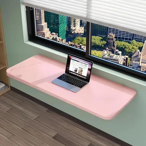 Multifunktionaler Klapptisch,Wandklapptisch Klapptisch,Platzsparender Esstisch Aus Holz,FüR Schreibtisch, Esstisch, Beistelltisch, Laptoptisch,Rosa,65×24cm(26×9in) von Generic