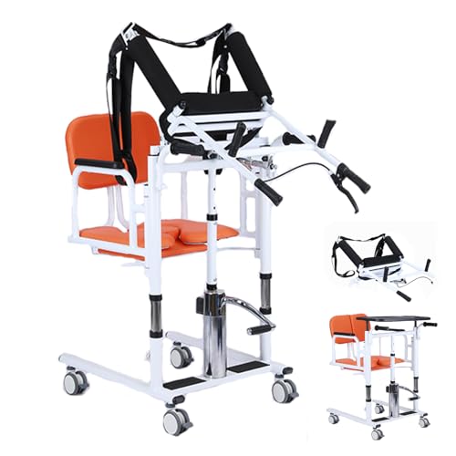 Multifunktionaler Patientenlift-Transferstuhl, Pflegelift-Stuhl für ältere Menschen mit 180° geteilter Sitzfläche, Transferhilfe mit Toilettenstuhl bis zu 250 kg,Orange,D Multifunktionaler Patientenlift-Transferstuhl, Pflegelift-Stuhl für ältere Menschen mit 180° geteilter Sitzfläche, Transferhilfe mit Toilettenstuhl bis zu 250 kg,Orange,D von Generic