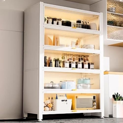Mutfak Dolabı, BäCkerregal Mit KlapptüRen, Aufsatz for Die KüChenaufbewahrung Mit Verstellbaren FüßEn for Wohnzimmer, Arbeitszimmer, Badezimmer Mutfak Dolabı, BäCkerregal Mit KlapptüRen, Aufsatz for Die KüChenaufbewahrung Mit Verstellbaren FüßEn for Wohnzimmer, Arbeitszimmer, Badezimmer von Generic