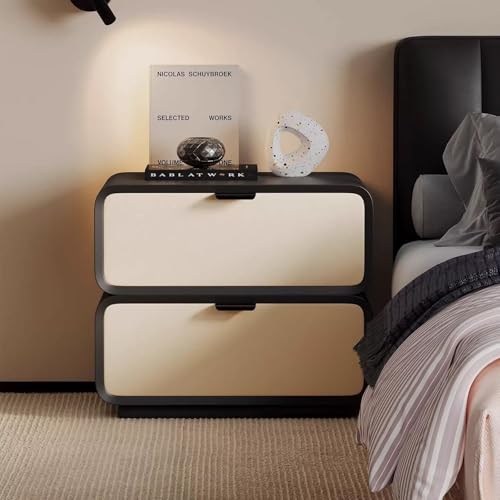 Nachtkasten fürs Schlafzimmer, Moderner Nachttisch aus PU-Leder mit 2 Schubladen, Massivholz for Stilvolle Beistelltische, Aufbewahrungsschränke und Kleine Räume Nachtkasten fürs Schlafzimmer, Moderner Nachttisch aus PU-Leder mit 2 Schubladen, Massivholz for Stilvolle Beistelltische, Aufbewahrungsschränke und Kleine Räume von Generic