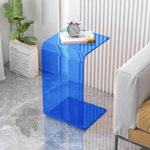 Nachttisch Acryl-Couchtisch - Moderner, durchsichtiger Beistelltisch für Schlafzimmer- oder Wohnzimmermöbel - C-förmiger Beistelltisch Nachttisch Acryl-Couchtisch - Moderner, durchsichtiger Beistelltisch für Schlafzimmer- oder Wohnzimmermöbel - C-förmiger Beistelltisch von Generic