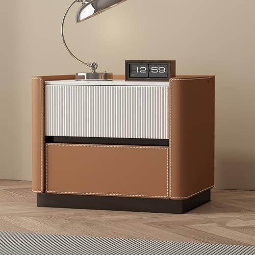 Nachttisch aus Massivholz mit 2 Schubladen, moderner Nachttisch für BHome Office College Dorm BFurniture mit Stauraum und Stil Nachttisch aus Massivholz mit 2 Schubladen, moderner Nachttisch für BHome Office College Dorm BFurniture mit Stauraum und Stil von Generic
