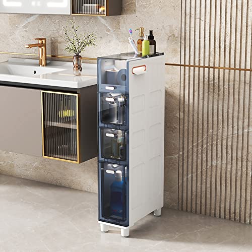 Narrow Bathroom Storage Tower 5Drawer Shower nizer Slim Design with Durable Frame Clear Drawer for Toilet Paper SpaceSaving Bathroom Cabinet Narrow Bathroom Storage Tower 5Drawer Shower nizer Slim Design with Durable Frame Clear Drawer for Toilet Paper SpaceSaving Bathroom Cabinet von Generic